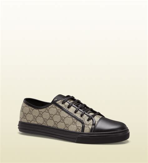 gucci low top sneaker black|gg supreme low top sneakers.